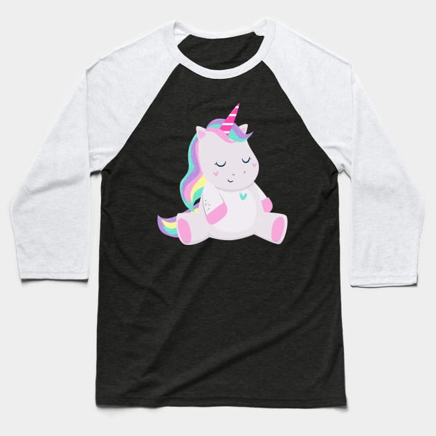Unicorn Baseball T-Shirt by FunUsualSuspects